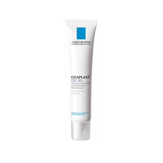 La Roche-Posay Cicaplast Gel B5 40ml lightweight repair gel with Panthenol and Madecassoside for post-procedure skin recovery