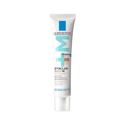 La Roche-Posay Effaclar Duo+M Unifiant Medium 40ml tinted anti-blemish cream with light coverage and matte finish for oily skin