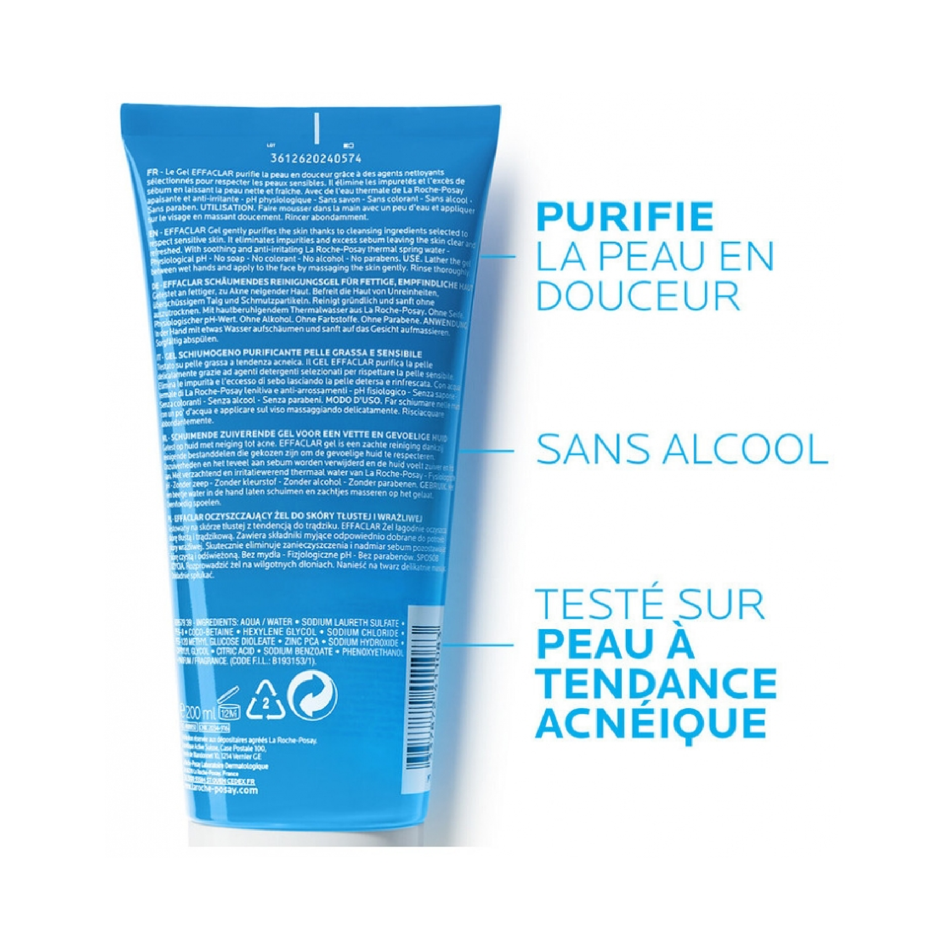 La Roche-Posay Effaclar Foaming Gel with pH-optimising formula to gently purify and visibly reduce blemishes