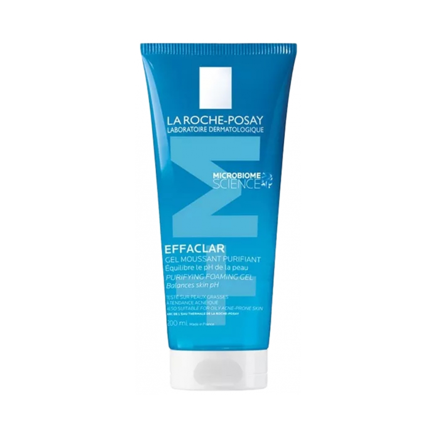 La Roche-Posay Effaclar Purifying Foaming Gel 200ml with thermal spring water and zinc PCA for oily acne-prone skin