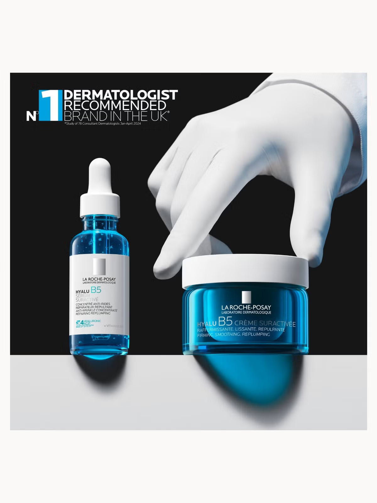 La Roche-Posay Hyalu B5 Suractivated Cream with Ectoin and Vitamin B5 helps repair the skin barrier and visibly reduce fine lines