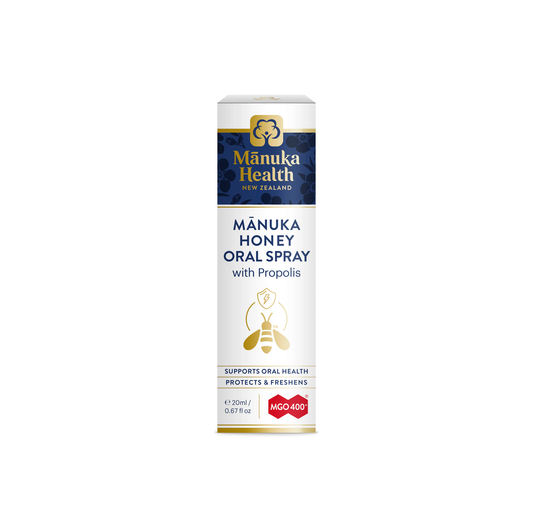Manuka Health Propolis and Manuka Honey Oral Spray MGO 400+ 20ml for oral health and fresh breath