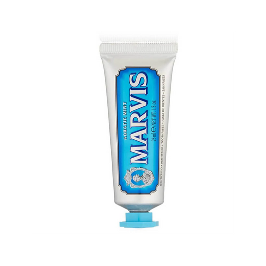 Marvis Aquatic Mint toothpaste 85ml tube delivering fresh breath and effective plaque removal while helping maintain clean healthy teeth with a refreshing mint flavour