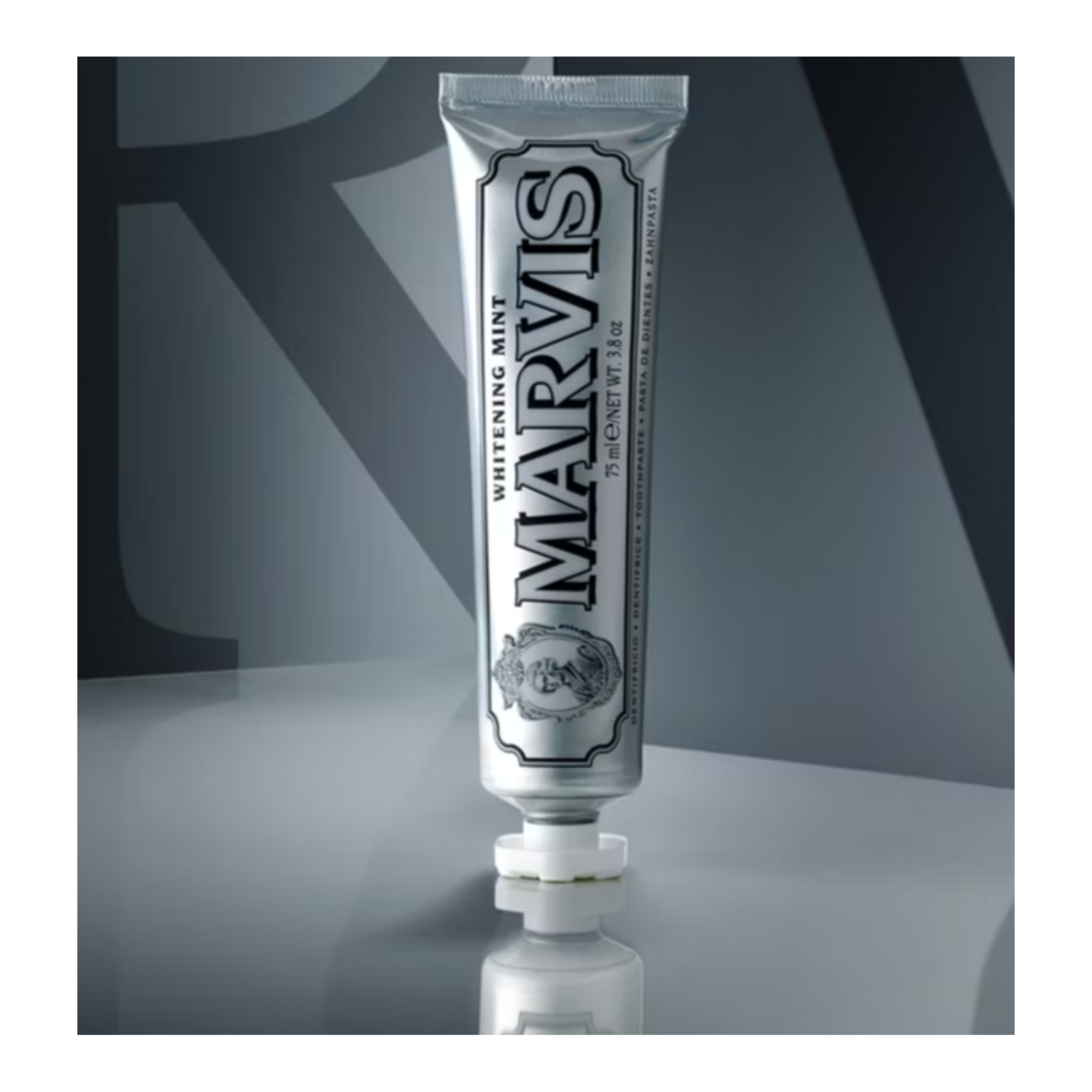 Marvis Whitening toothpaste for adults wanting whiter teeth fresher breath and effective daily cleaning to maintain a brighter more confident smile