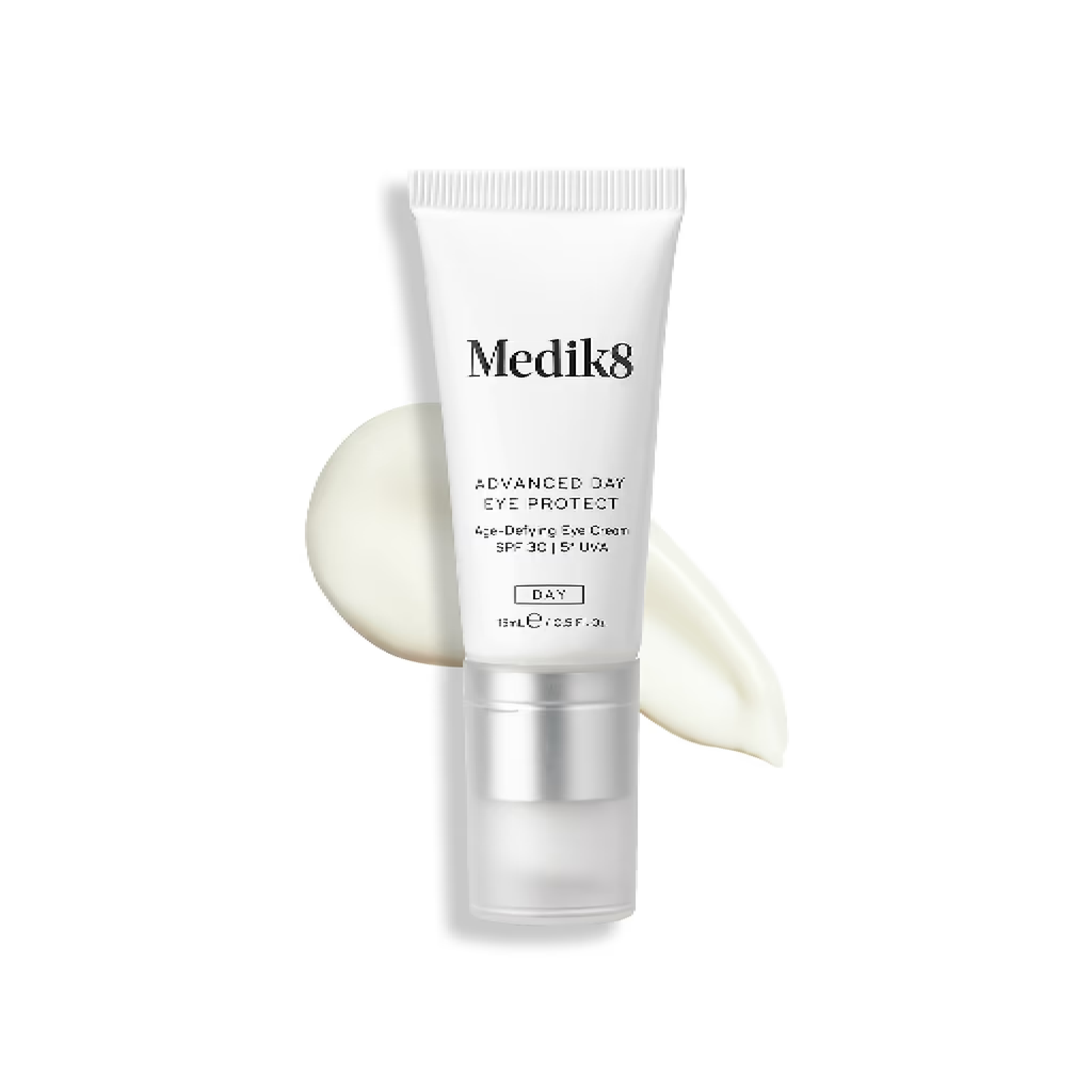 Medik8 Advanced Day Eye Protect SPF30 15ml lightweight eye sunscreen with SPF30 and 5-star UVA protection for the delicate eye area