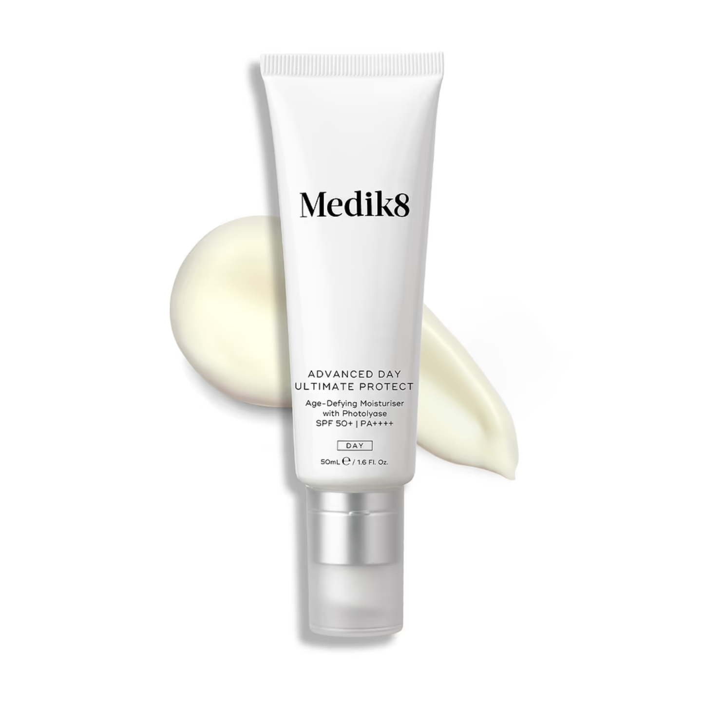 Medik8 Advanced Day Ultimate Protect SPF50+ 50ml high-protection daily moisturiser with SPF50+ and PA++++ broad-spectrum UV defence for all skin types