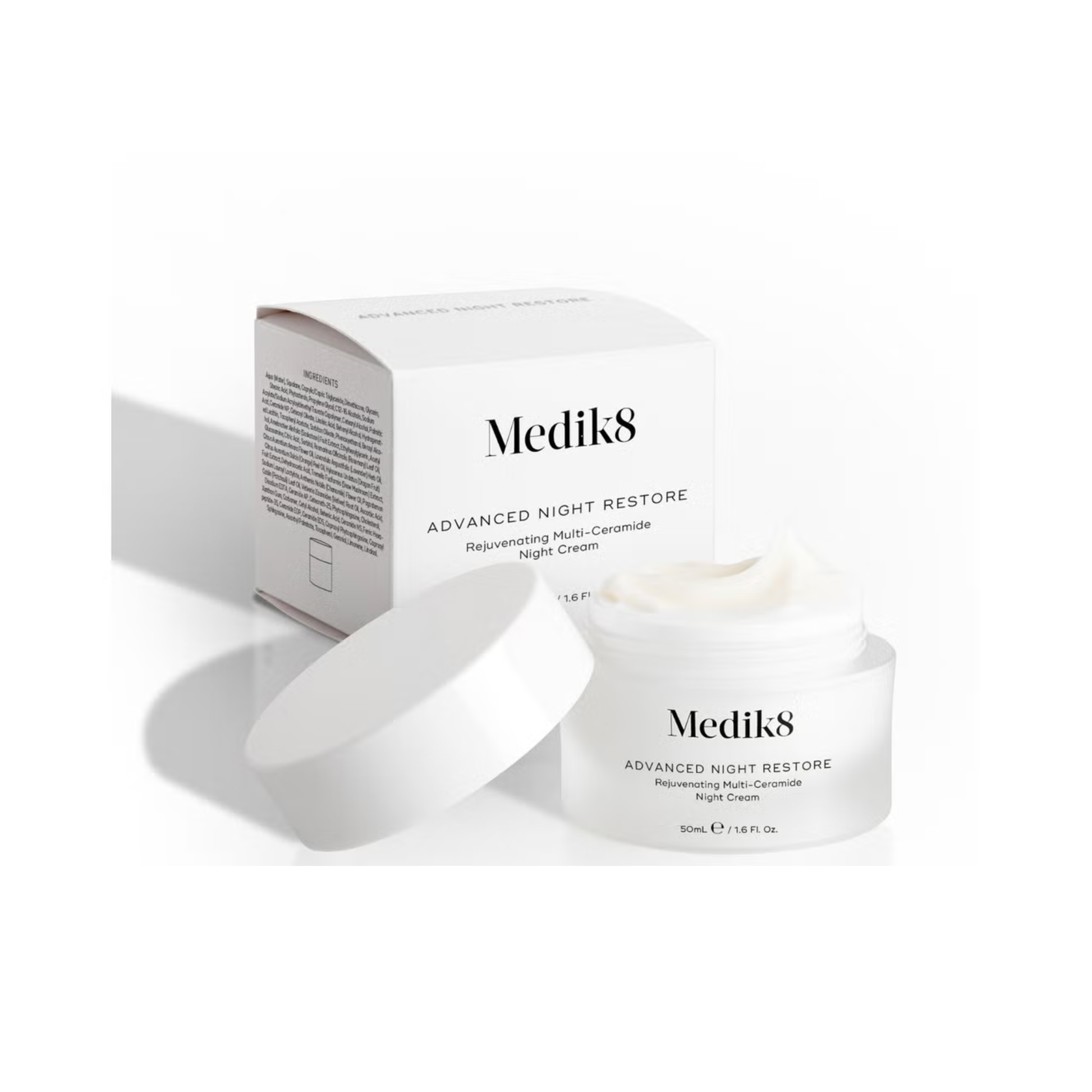 Medik8 Advanced Night Restore 50ml ceramide-rich night cream with peptides and antioxidants for visibly firmer smoother skin by morning
