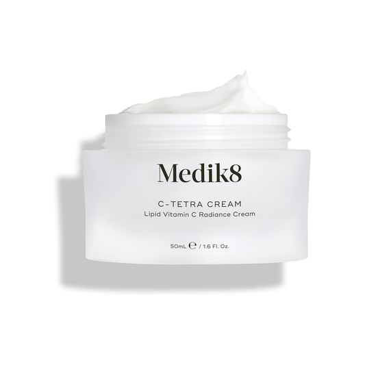 Medik8 C-Tetra Cream 50ml lightweight Vitamin C moisturiser with Tetrahexyldecyl Ascorbate to help brighten and even skin tone