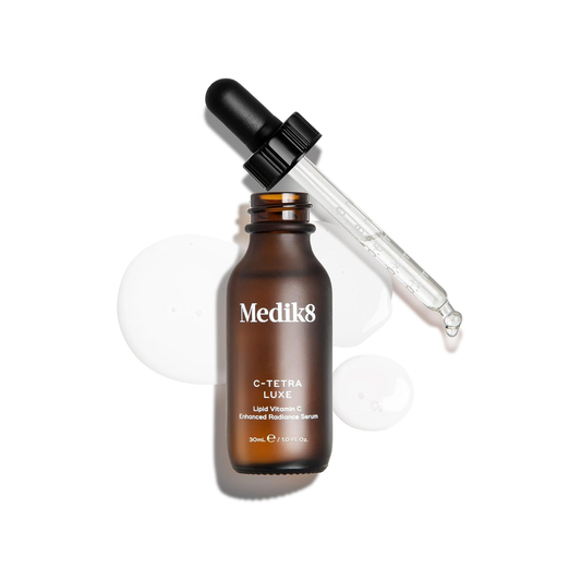 Medik8 C-Tetra Luxe 30ml lipid Vitamin C radiance serum with Tetrahexyldecyl Ascorbate and Squalane for a brighter more even complexion