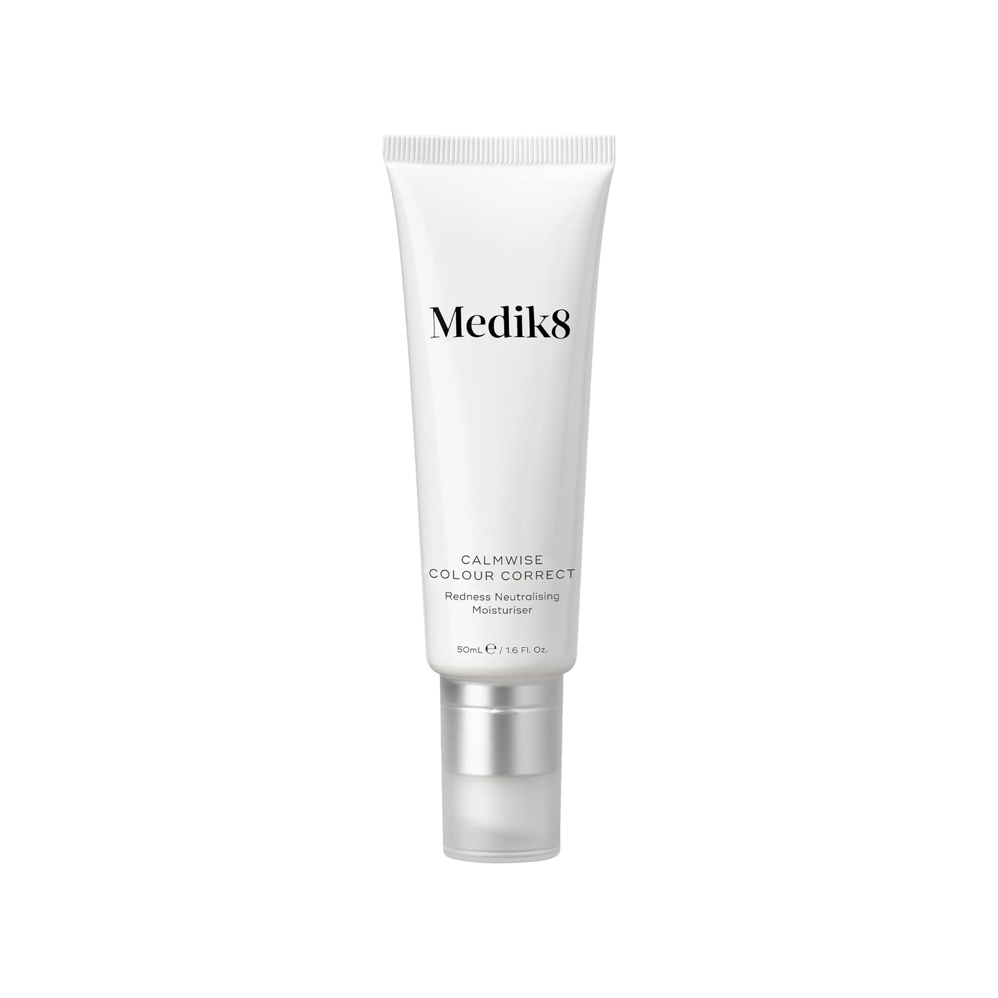 Medik8 Calmwise Colour Correct 50ml colour-correcting moisturiser with mineral green pigments for instantly visibly neutralised redness and a more even complexion