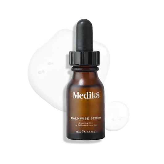 Medik8 Calmwise Serum 15ml lightweight soothing serum with teprenone and sage extract for visibly calmer and more comfortable sensitive skin