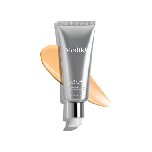 Medik8 Crystal Retinal 10 30ml super-strength overnight serum with 0.1% Encapsulated Retinaldehyde for visibly smoother firmer-looking skin