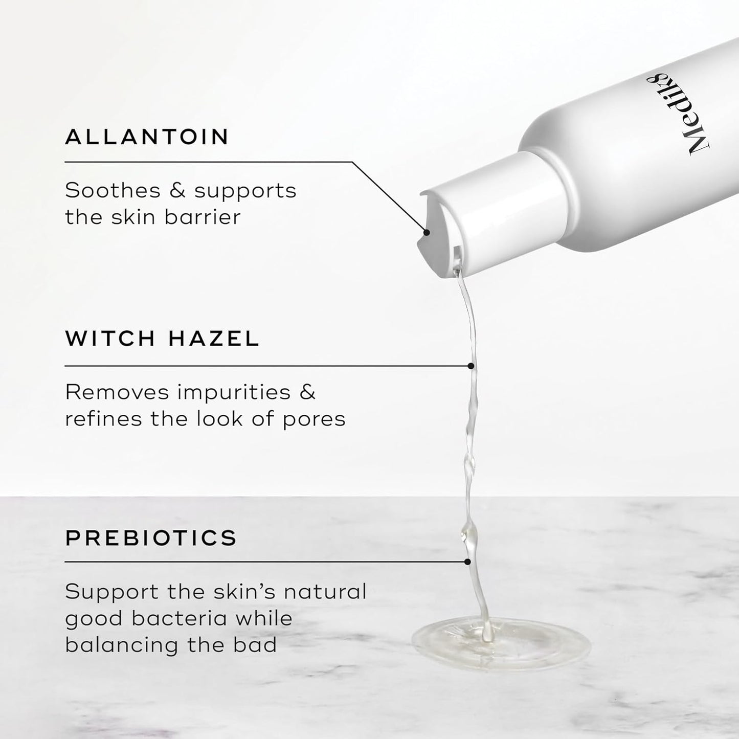 Medik8 Daily Refresh Balancing Toner with witch hazel extract and beta-glucan to refine pores and support the skin microbiome