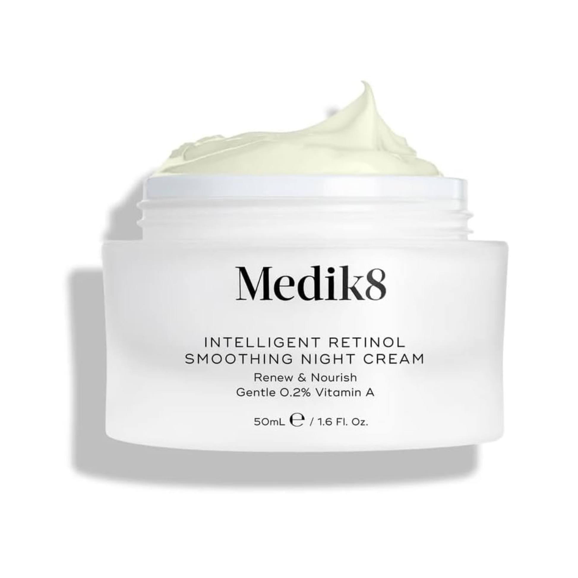 Medik8 Intelligent Retinol Smoothing Night Cream 50ml with 0.2% retinol for visible fine line reduction and smoother skin overnight