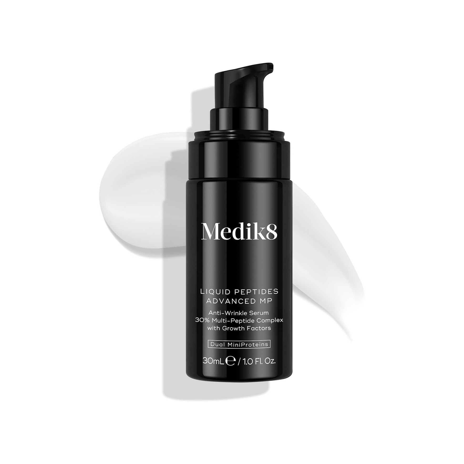 Medik8 Liquid Peptides Advanced MP 30ml with Dual MiniProteins and 30% peptide complex for visible expression line and wrinkle reduction