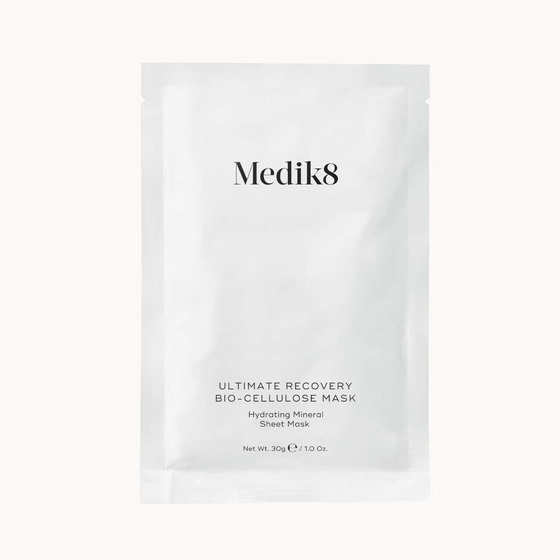 Medik8 Ultimate Recovery Bio-Cellulose Mask single mask with zinc PCA hyaluronic acid and rockweed algae for intensive post-treatment skin recovery