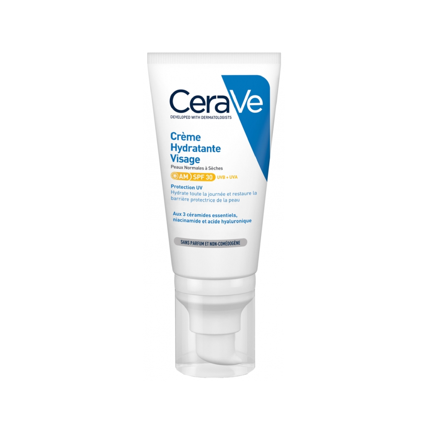 CeraVe Moisturising Face Cream SPF30 52ml with ceramides, niacinamide and hyaluronic acid for normal to dry skin