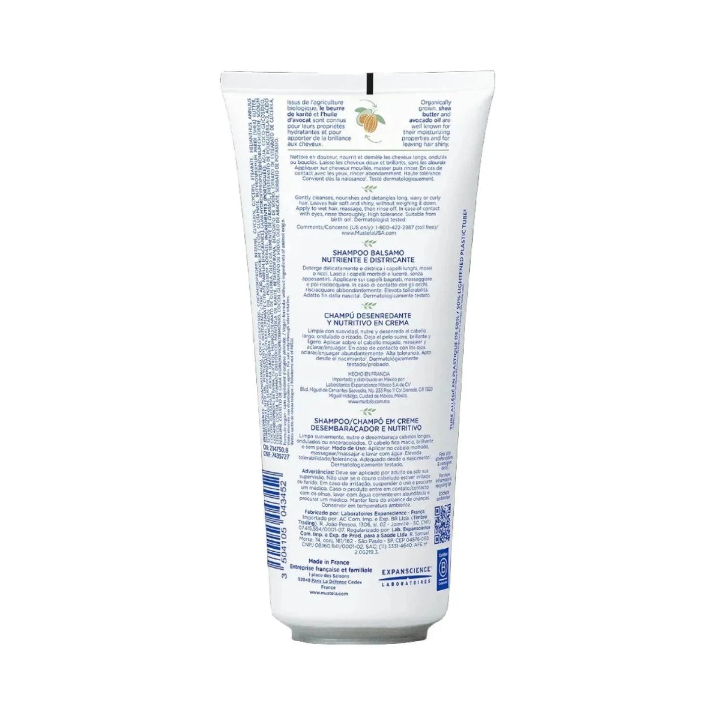 Mustela baby cream shampoo 200ml hypoallergenic formula for daily gentle cleansing of infant hair and scalp