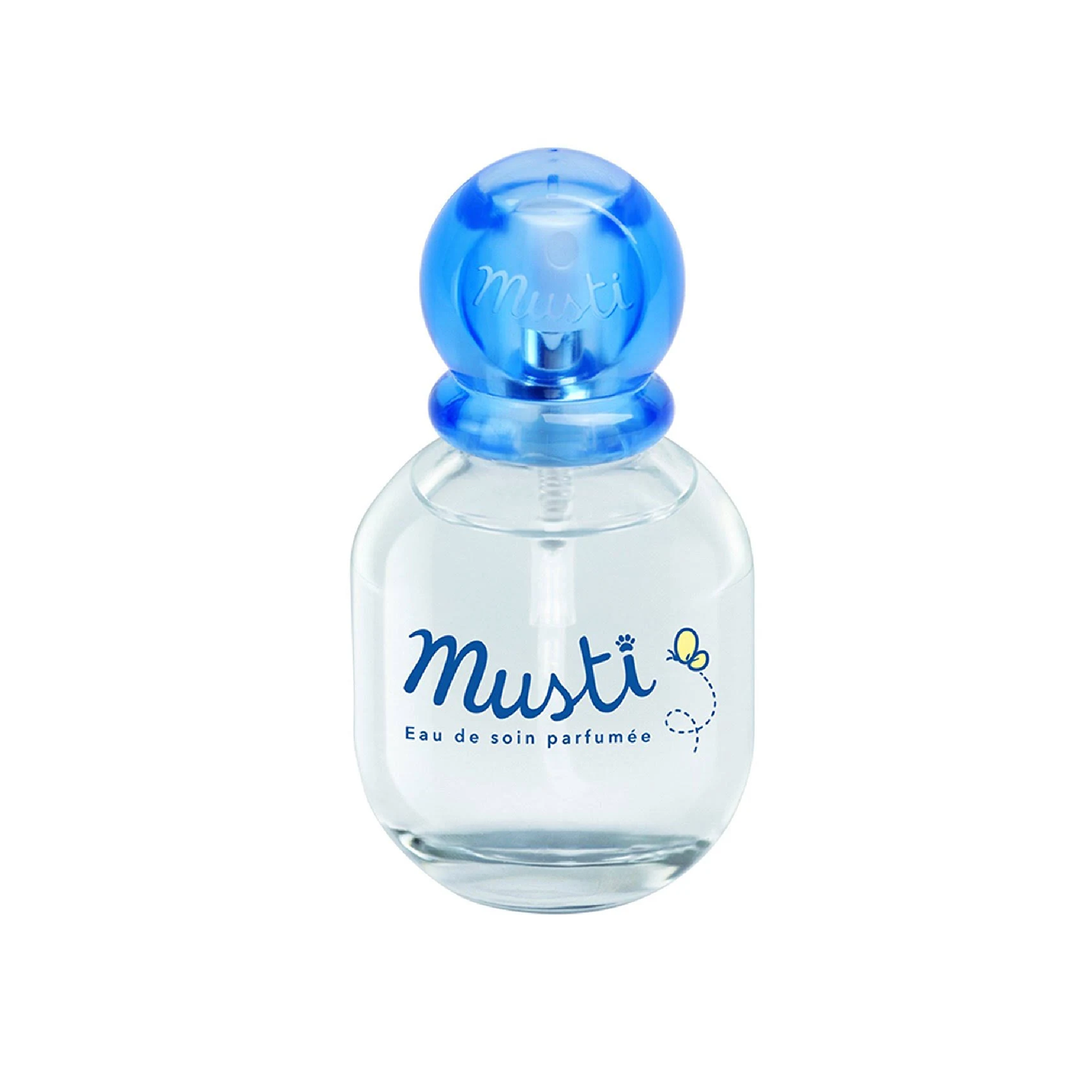 Mustela Musti Eau de Soin Delicate Fragrance 50ml baby cologne with citrus rose and amber 97% natural from birth