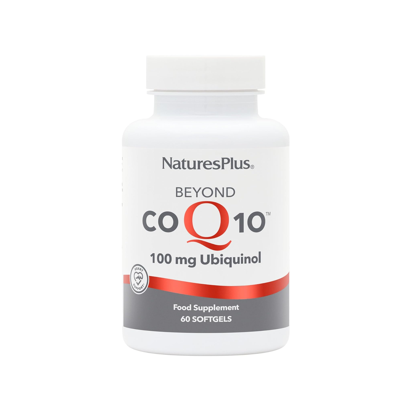 Nature's Plus Beyond CoQ10 100mg Ubiquinol 60 softgels naturally fermented trans ubiquinol with UbiquiMax complex gluten free