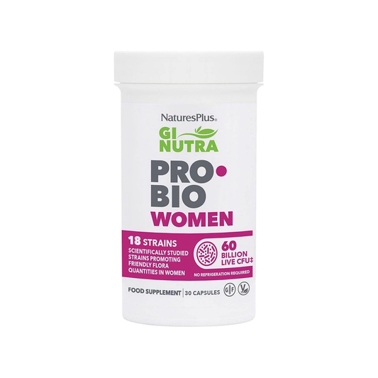 Nature's Plus GI Nutra Pro Bio Women 30 capsules 18 probiotic strains with cranberry and prebiotic blend for women