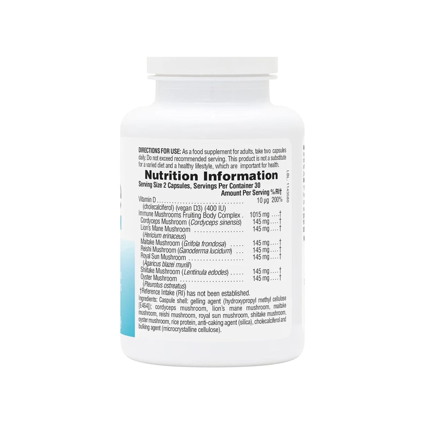 Nature's Plus Immune Mushroom with cordyceps lion's mane reishi maitake shiitake royal sun and oyster mushroom extracts