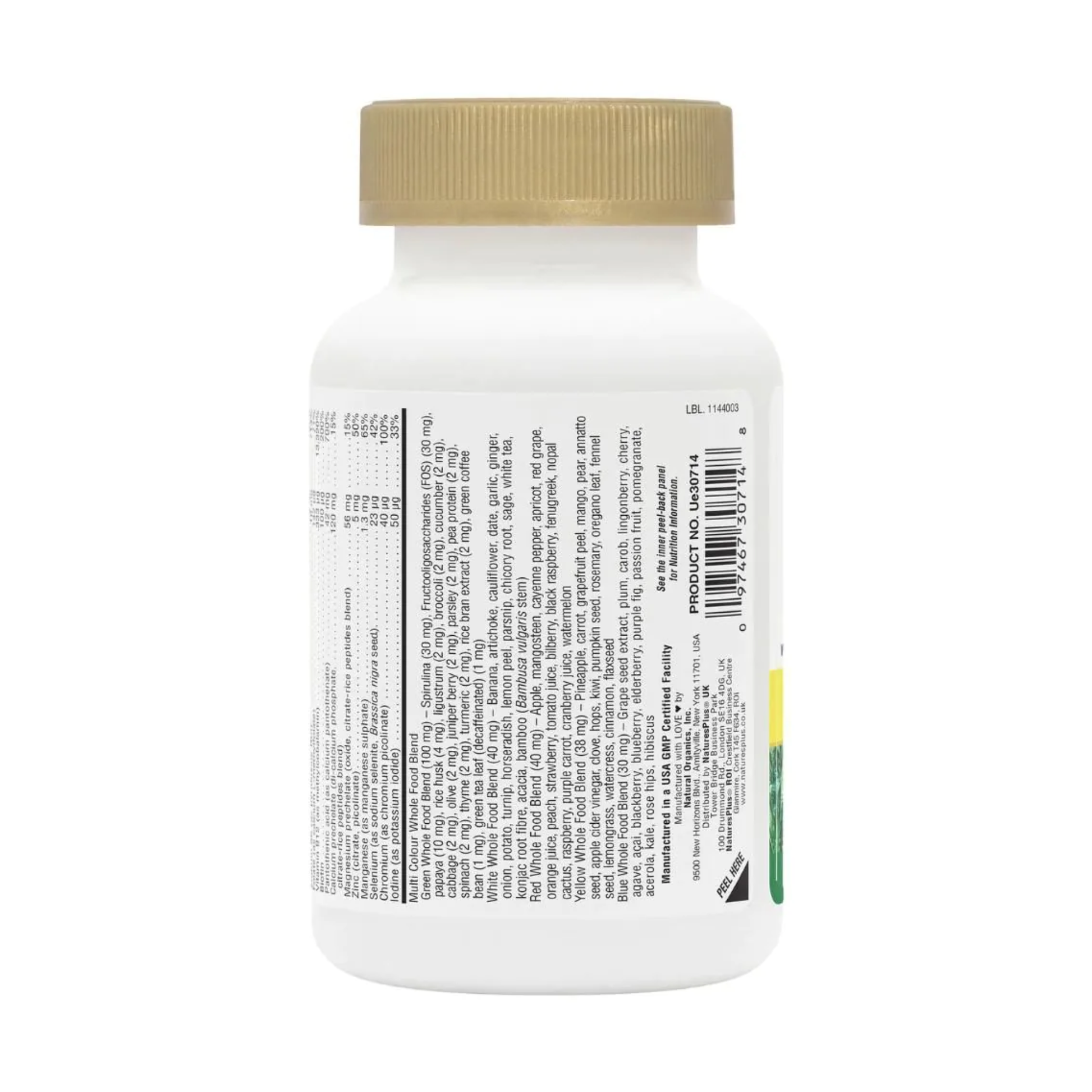 Nature's Plus Source of Life Gold Mini-Tabs with OptiMicron Technology CoQ10 ginseng and B vitamins for energy and immunity