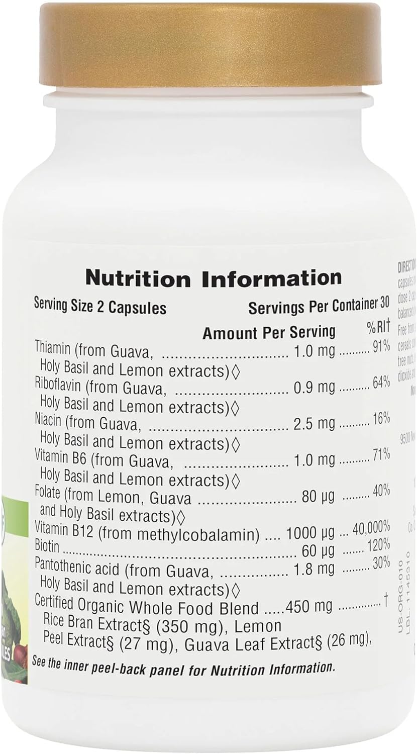 Nature's Plus Source of Life Garden Vitamin B12 with methylcobalamin and organic whole food blend for active B12 absorption