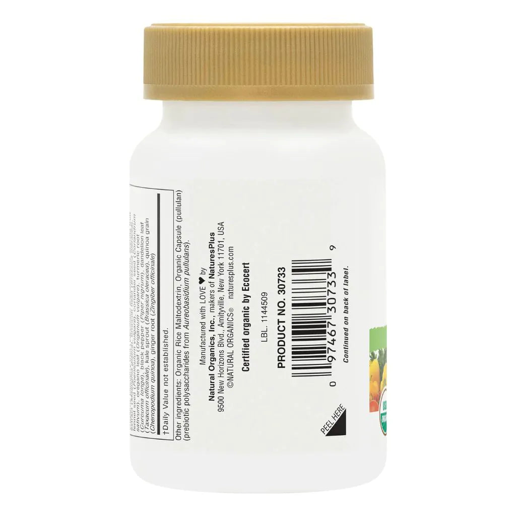 Nature's Plus Source of Life Garden Vitamin C vegan organic non-GMO daily supplement for collagen formation antioxidant protection and energy