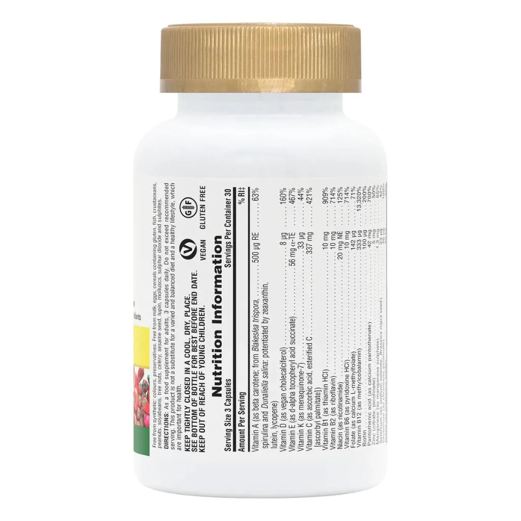 Nature's Plus Source of Life Gold vegetarian gluten-free non-GMO daily multivitamin tablets for comprehensive wholefood nutrition support