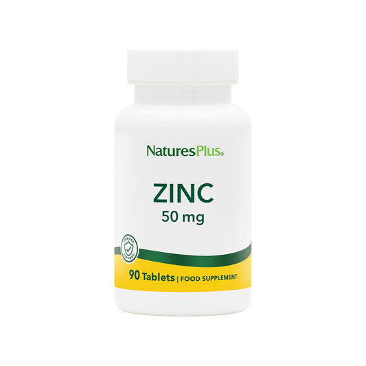 Nature's Plus Zinc Bisglycinate 50mg 90 vegetarian tablets chelated zinc for immune function skin hair nails and vision