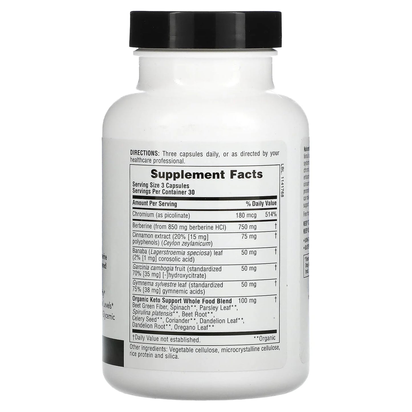 Nature's Plus Keto Living Sugar Control with Berberine, Chromium and Gymnema Sylvestre helps support insulin sensitivity and blood sugar balance