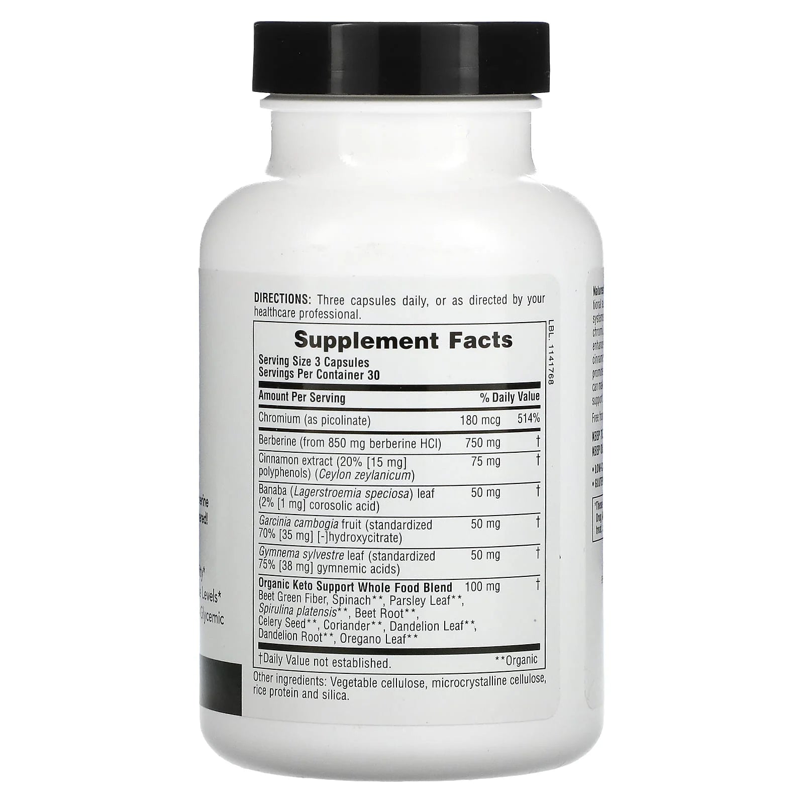 Nature's Plus Keto Living Sugar Control with Berberine, Chromium and Gymnema Sylvestre helps support insulin sensitivity and blood sugar balance