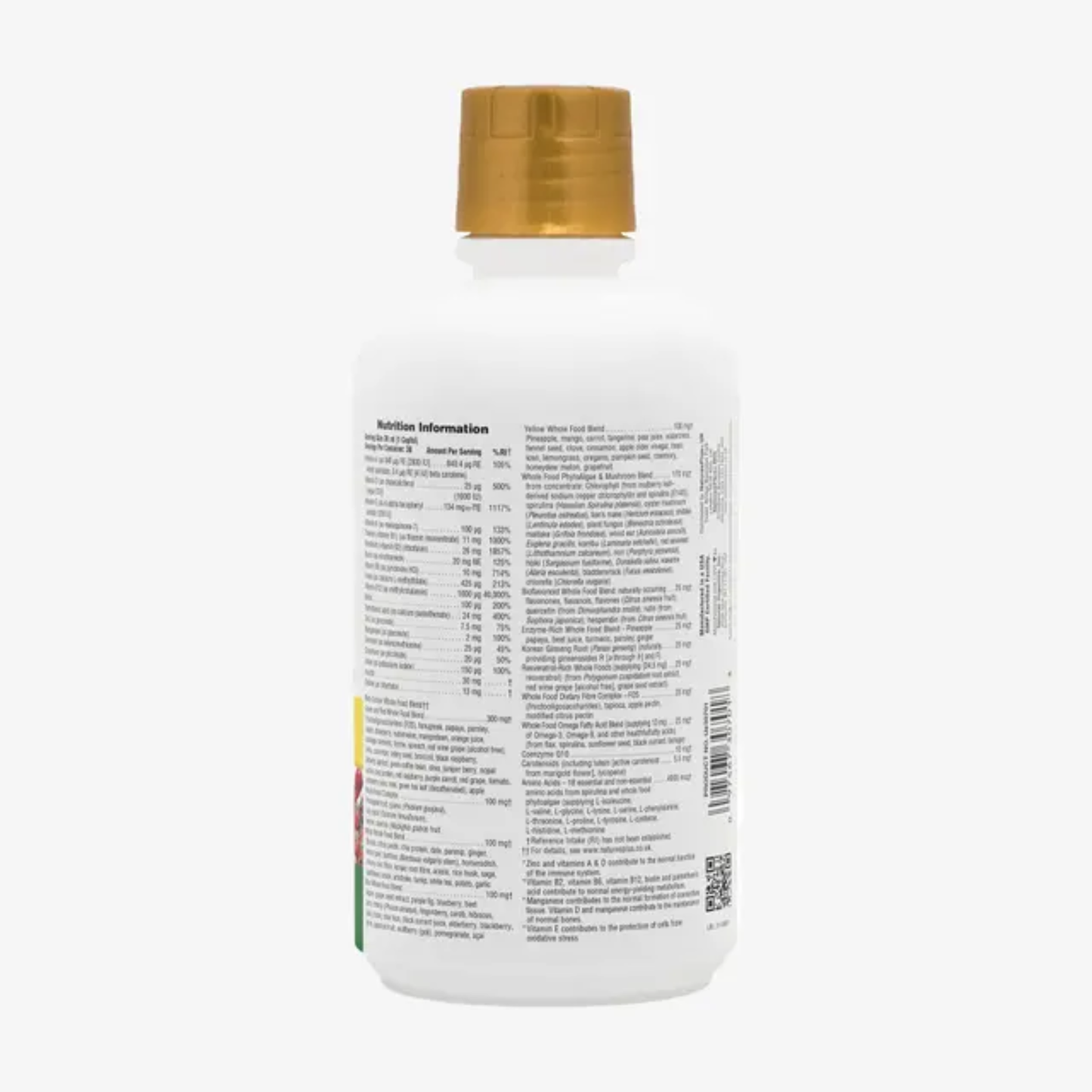 Nature's Plus Source of Life Gold Liquid for adults seeking a daily iron-free multivitamin with natural tropical fruit flavour