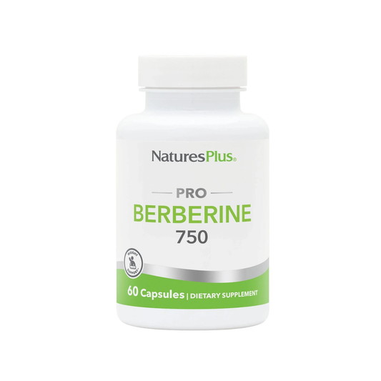 Nature's Plus PRO Berberine 750mg 60 vegan capsules active berberine from Berberis aristata sustainably sourced