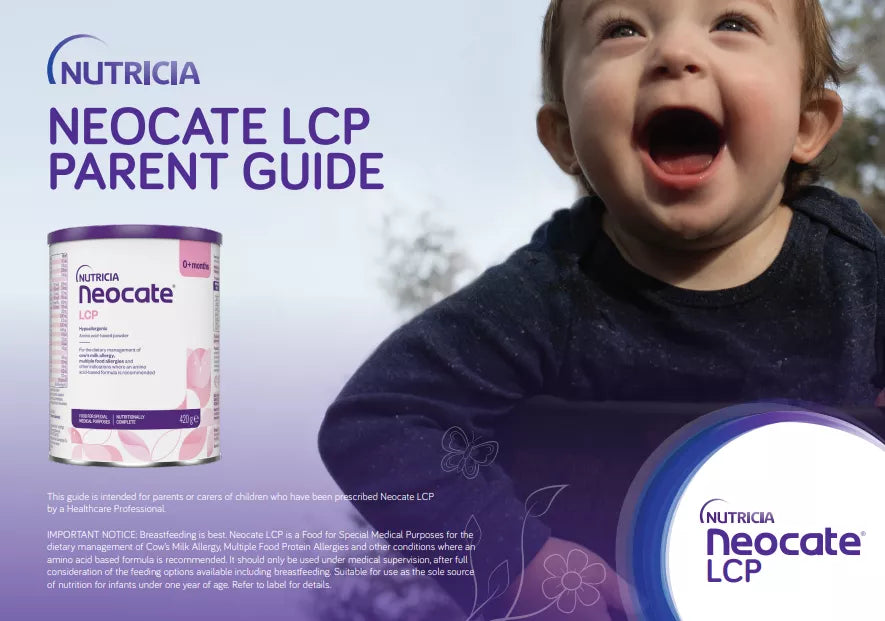 Neocate LCP infant formula 420g by Nutricia for babies with Cows Milk Allergy suitable as sole source of nutrition to 1 year