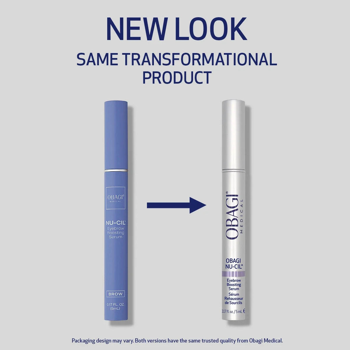 Obagi Nu-Cil Eyebrow Boosting Serum with panthenol helps condition brow hair and improve its texture for soft and fuller looking brows.