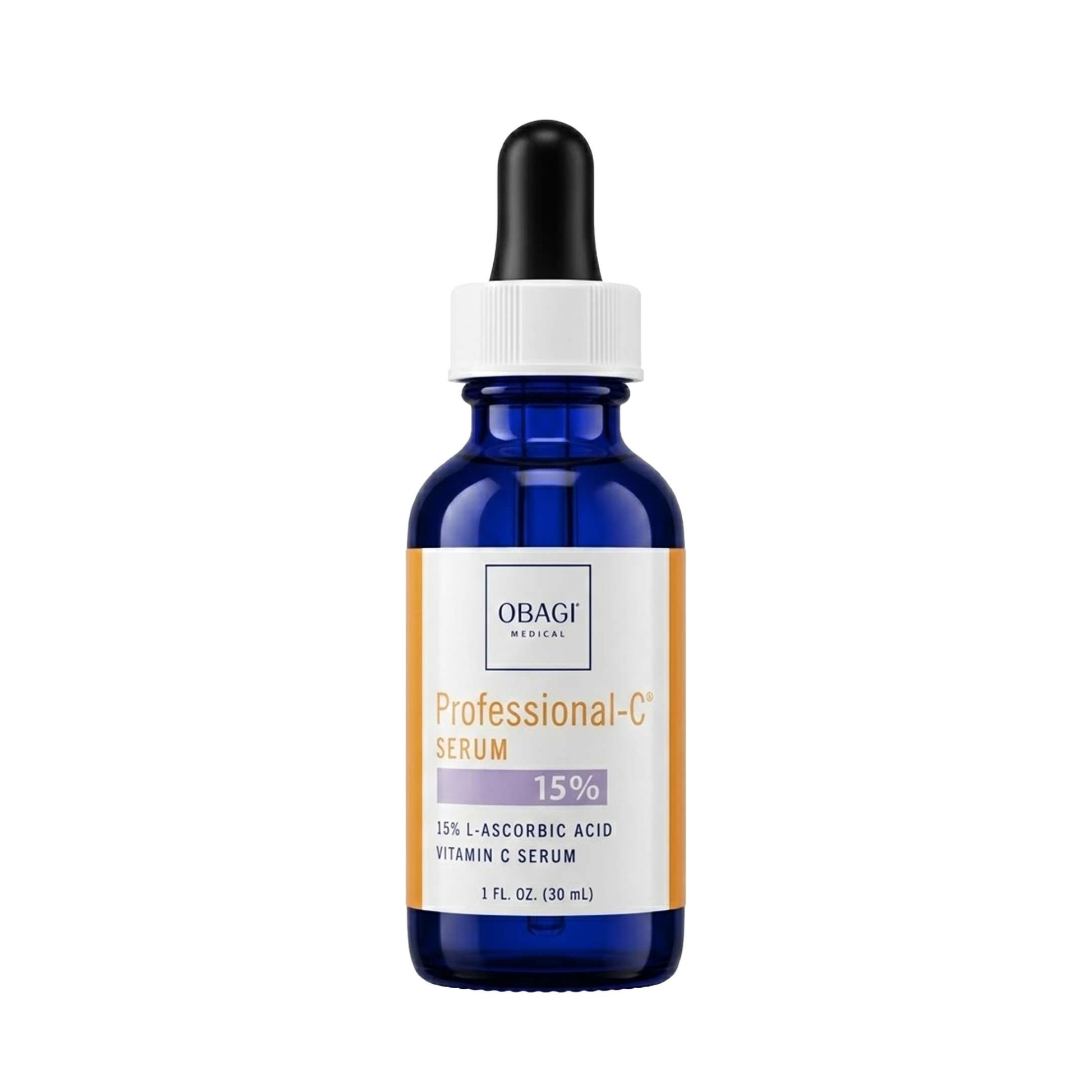 Obagi Professional-C Serum 15% 30ml with L-Ascorbic Acid to help brighten skin tone and minimise the appearance of fine lines and wrinkles