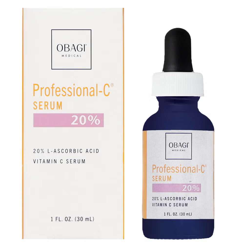 Obagi Professional-C 20% Serum for adults with dull ageing skin, daily morning application to visibly reduce wrinkles and restore radiance