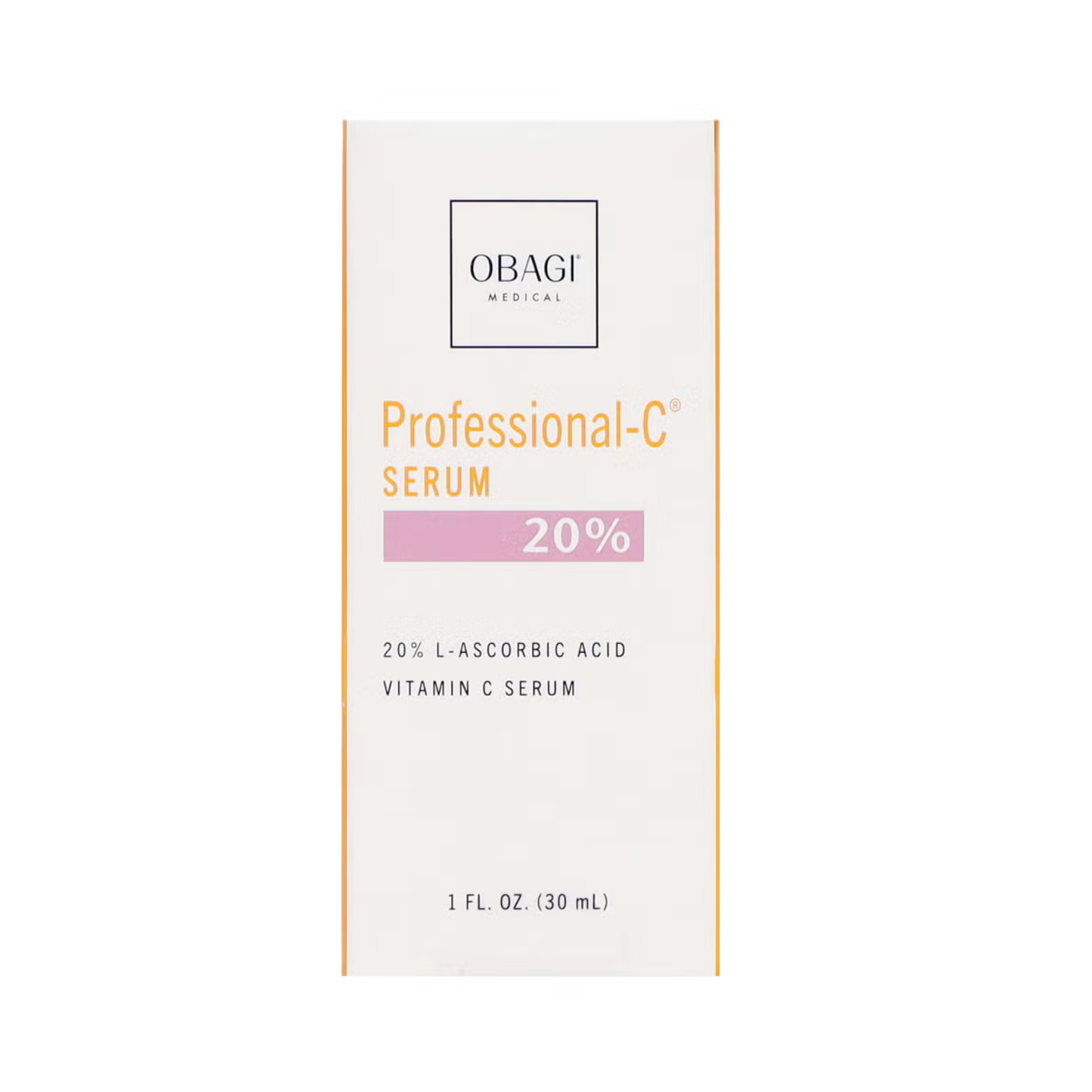 Obagi Professional-C Serum with 20% L-ascorbic acid, ascorbyl glucoside and sodium hyaluronate, strengthens skin defences and improves skin tone