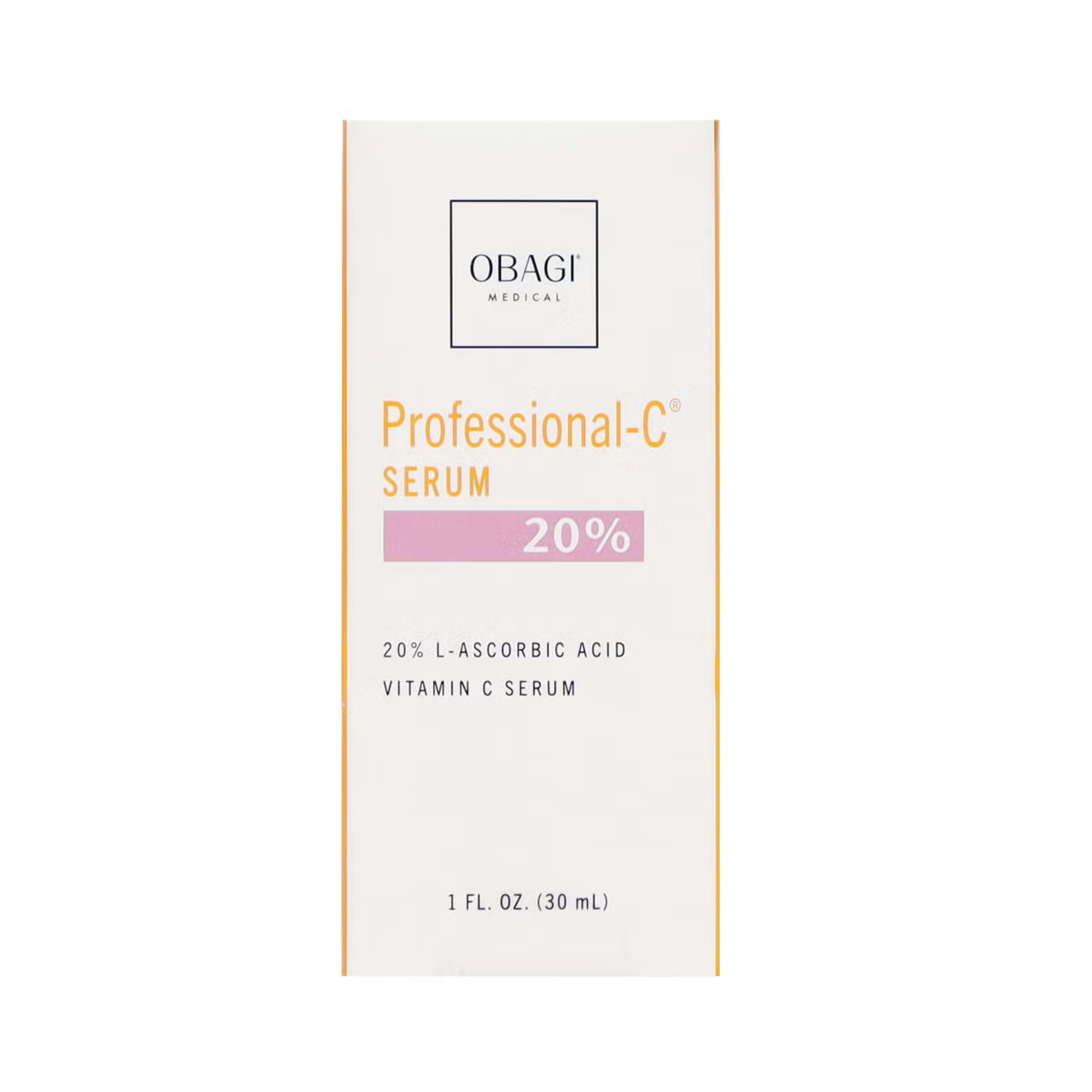 Obagi Professional-C Serum with 20% L-ascorbic acid, ascorbyl glucoside and sodium hyaluronate, strengthens skin defences and improves skin tone