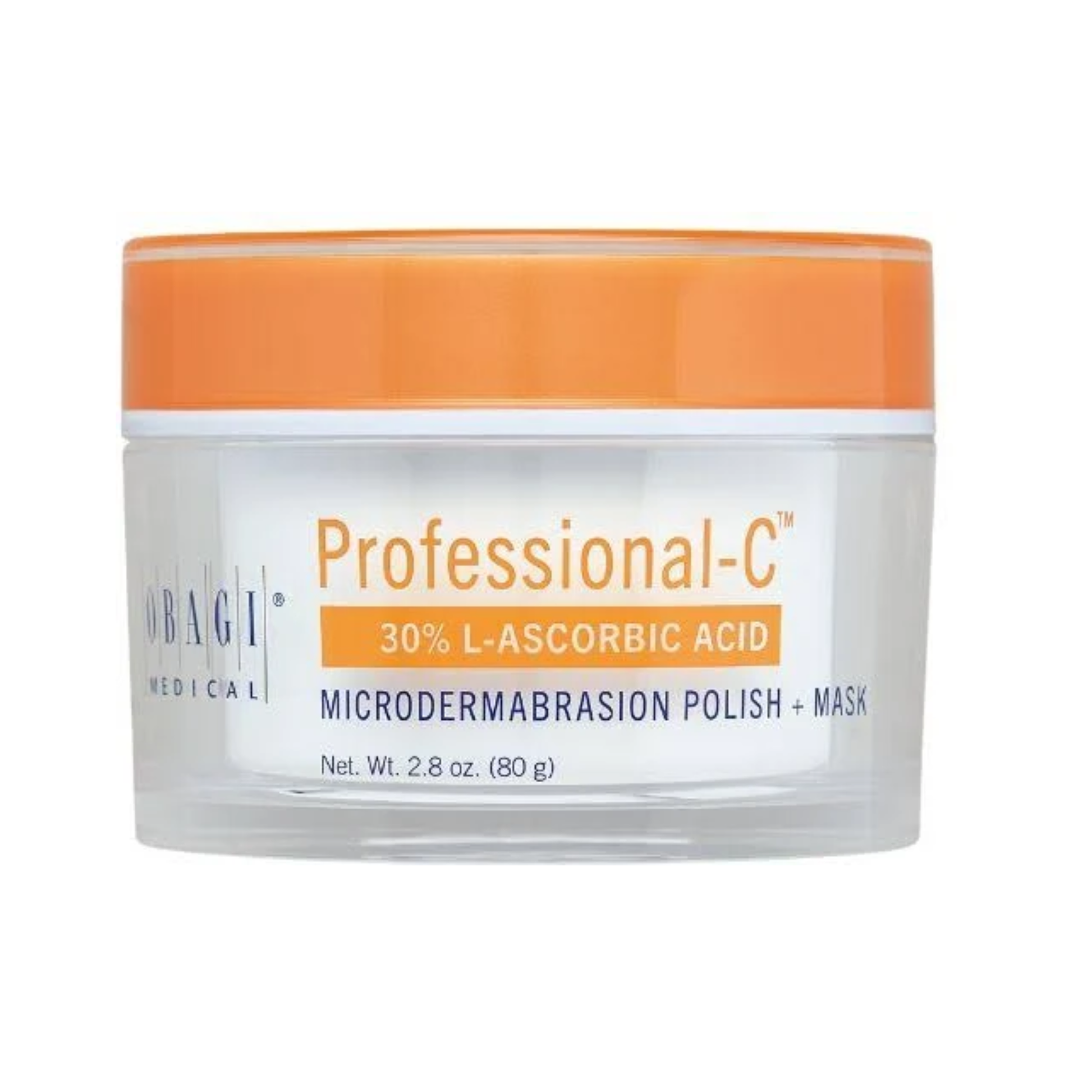 Obagi Professional-C Microdermabrasion Polish and Mask with 30% L-ascorbic acid Vitamin C to support cell turnover and antioxidant protection