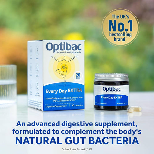 Optibac Every Day EXTRA Gut Supplement - 30 Capsules