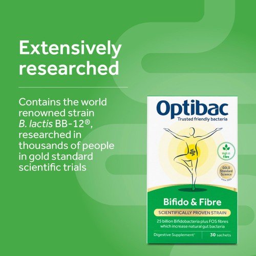 Optibac Probiotics Bifido & Fibre, 10 Sachets