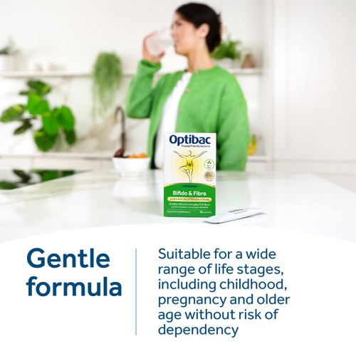 Optibac Probiotics Bifido & Fibre, 10 Sachets