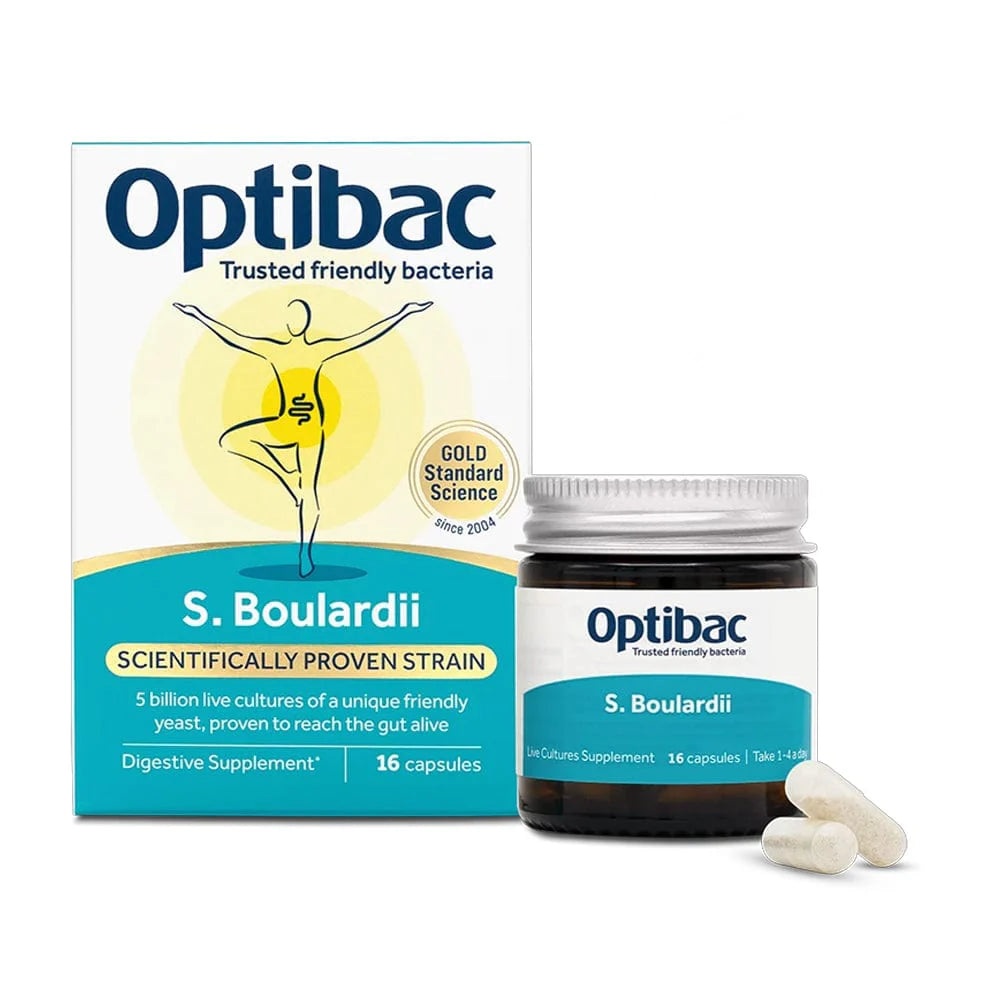 Optibac Probiotics Saccharomyces Boulardii 16 Capsules