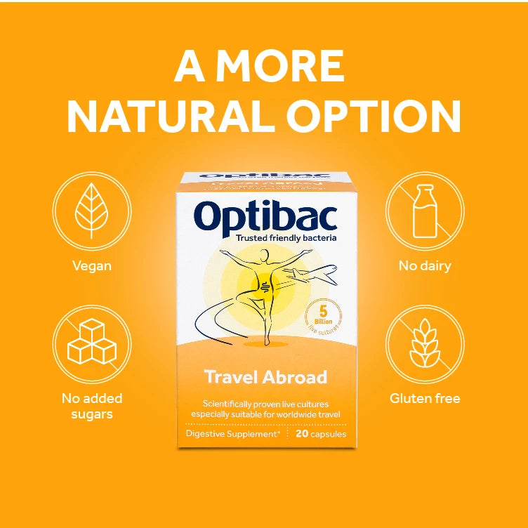Optibac Probiotics Travel Abroad - 20 Capsules