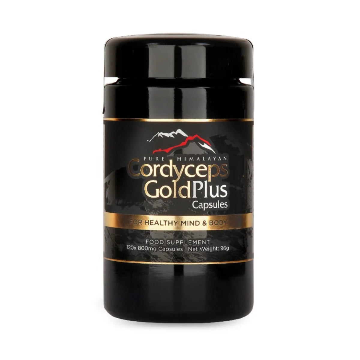Pure Himalayan Cordyceps Gold Plus capsules for adults seeking convenient botanical support for everyday vitality, energy and a consistent daily wellness routine