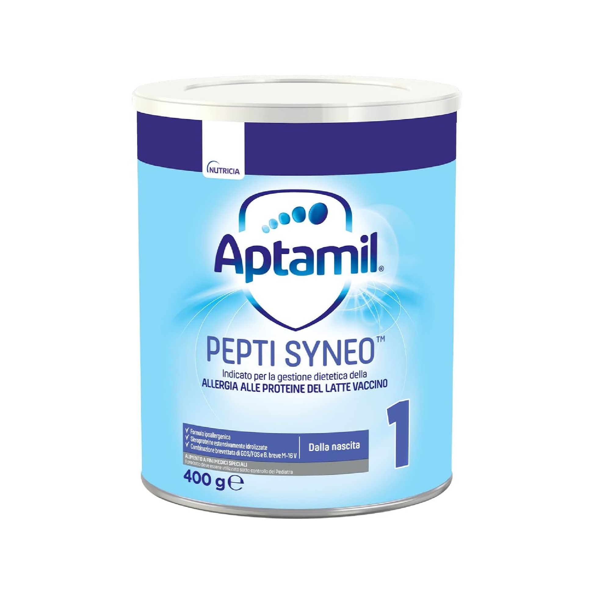 Aptamil Pepti 1 Syneo 400g extensively hydrolysed whey formula for Cows Milk Allergy from birth with GOS FOS and Bifidobacterium breve