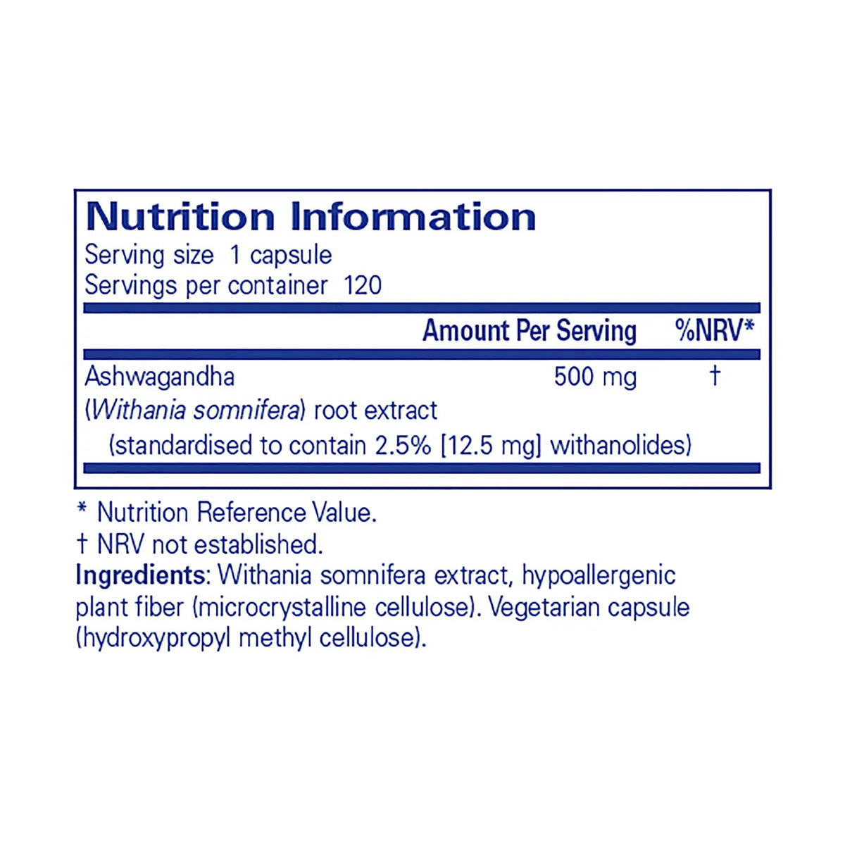 Pure Encapsulations Ashwagandha - 120 Capsules
